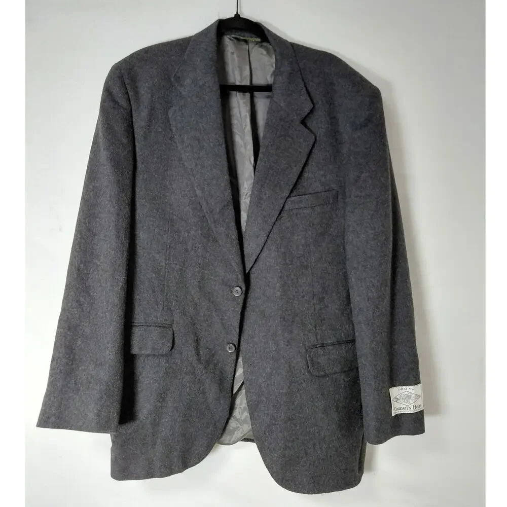 Vintage Branford & Taylor Leonard Gray Blazer Jacket Men Size 44L